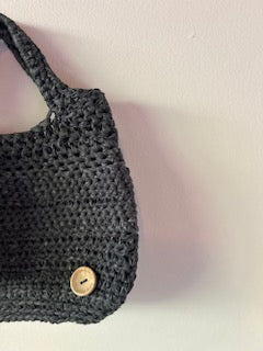 Crochet Bag - Small. Navy Color