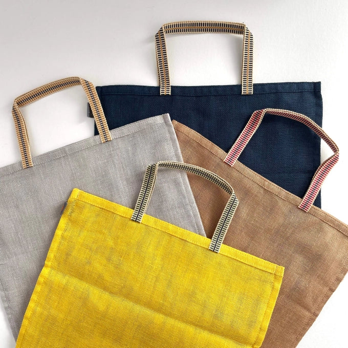 100% eco market bags with handle - Tan color