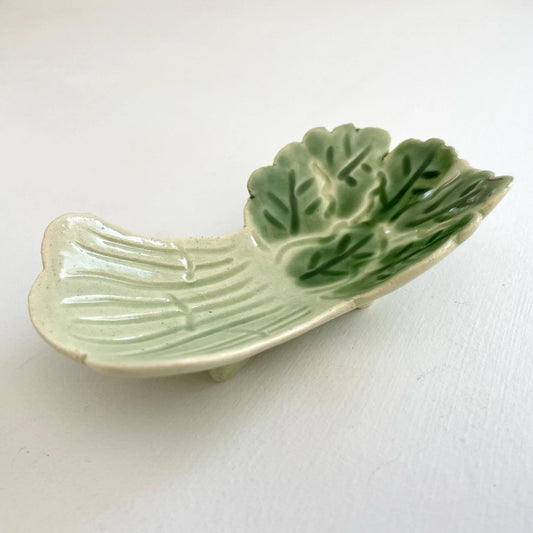 Handmade ceramic mini vegetable and fruit dishes - Lettuce